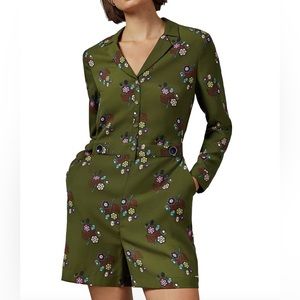 Ted Baker Lophop Floral Khaki Playsuit